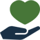 Compassionate care and support icon